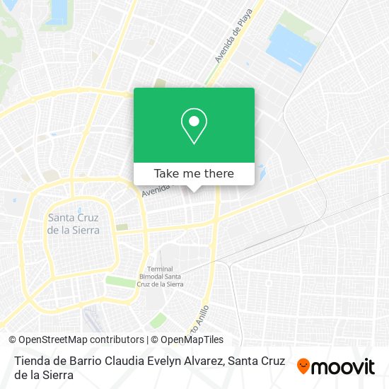 Mapa de Tienda de Barrio Claudia Evelyn Alvarez