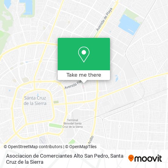 Asociacion de Comerciantes Alto San Pedro map
