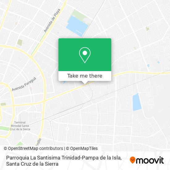 Mapa de Parroquia La Santisima Trinidad-Pampa de la Isla