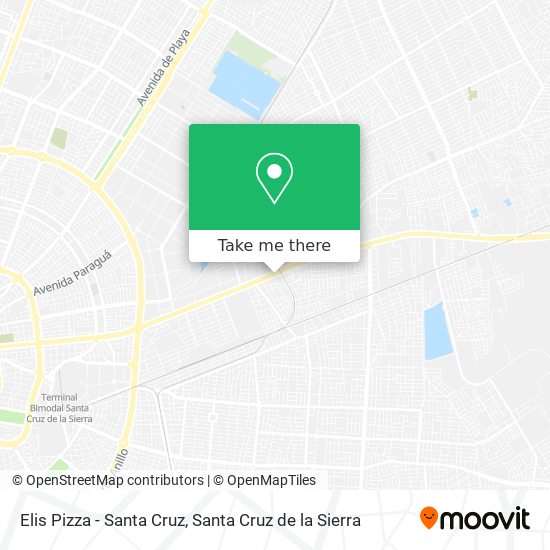 Elis Pizza - Santa Cruz map