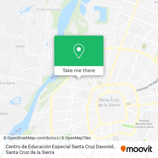 Centro de Educación Especial Santa Cruz Davonid map