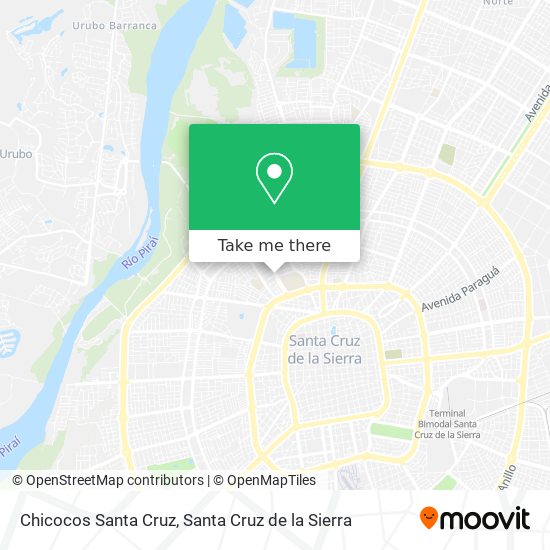 Chicocos Santa Cruz map
