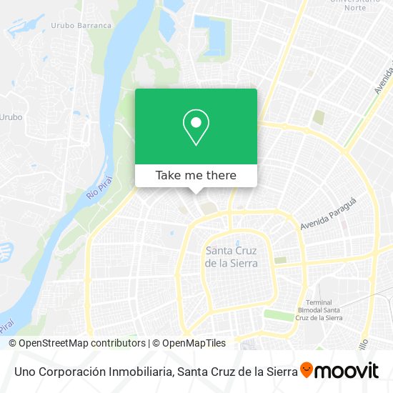 Uno Corporación Inmobiliaria map