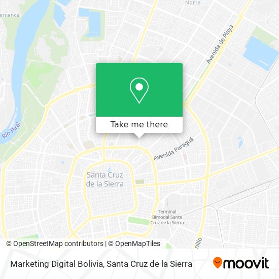 Marketing Digital Bolivia map