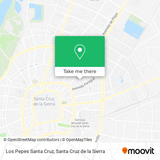 Mapa de Los Pepes Santa Cruz