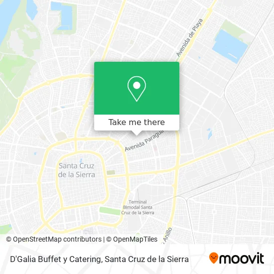 Mapa de D'Galia Buffet y Catering