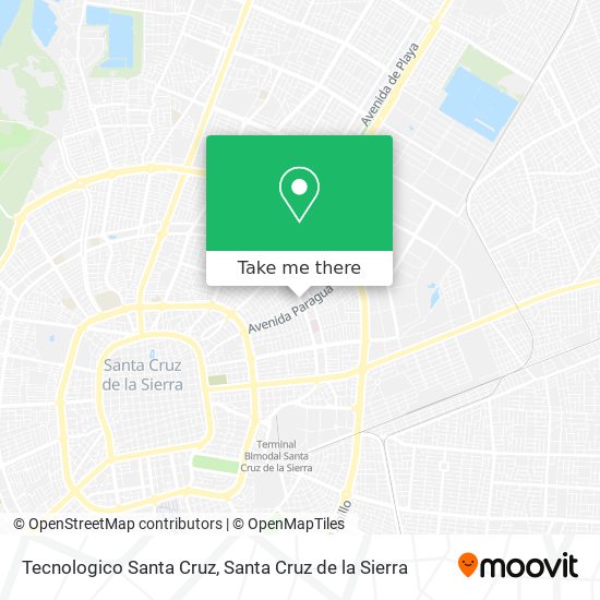 Tecnologico Santa Cruz map