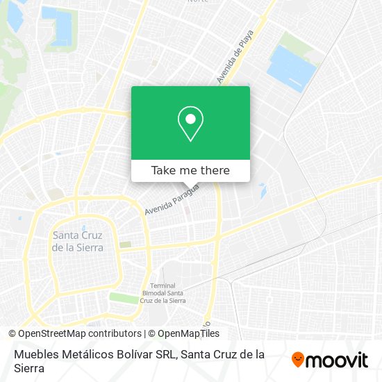 Mapa de Muebles Metálicos Bolívar SRL