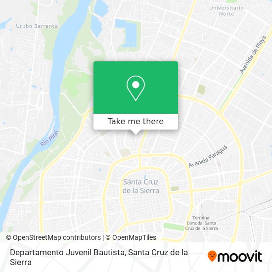 Mapa de Departamento Juvenil Bautista