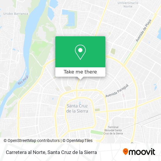 Carretera al Norte map