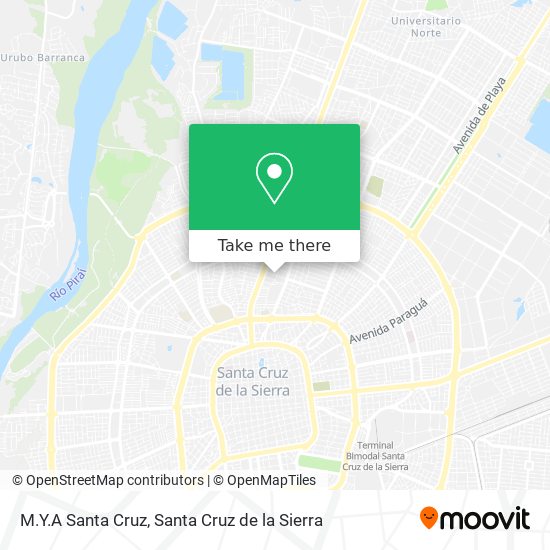 M.Y.A Santa Cruz map