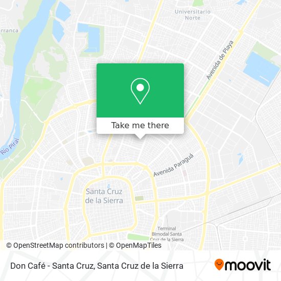 Don Café - Santa Cruz map