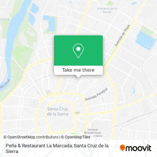 Peña & Restaurant La Marcada map