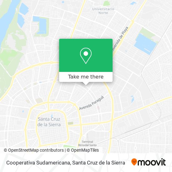 Mapa de Cooperativa Sudamericana