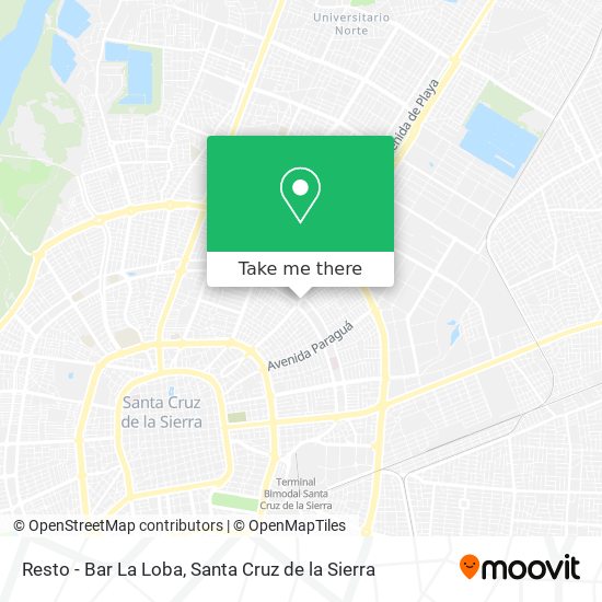 How to get to Resto - Bar La Loba in Santa Cruz De La Sierra by Bus?