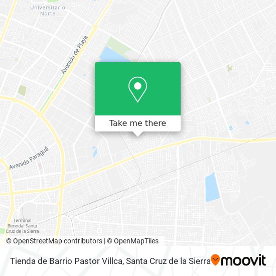Mapa de Tienda de Barrio Pastor Villca