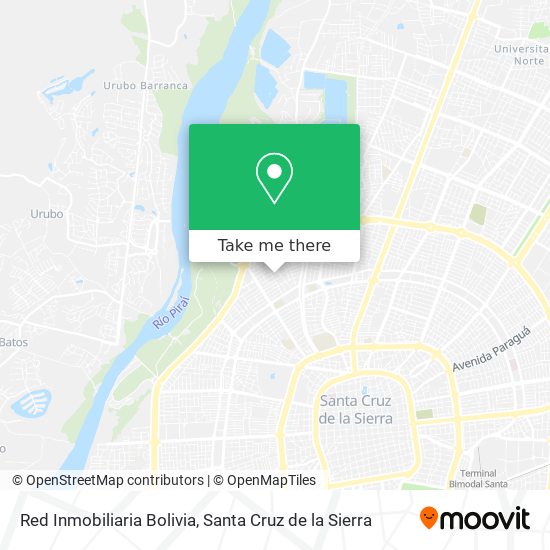 Red Inmobiliaria Bolivia map