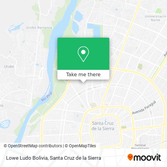 Lowe Ludo Bolivia map