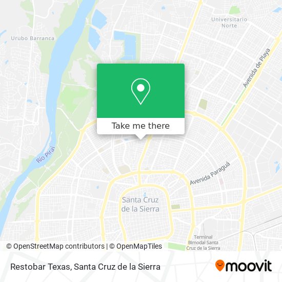 Restobar Texas map
