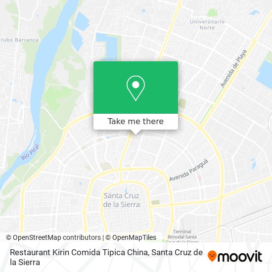 Restaurant Kirin Comida Tipica China map