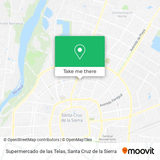Mapa de Supermercado de las Telas