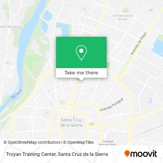 Mapa de Troyan Training Center