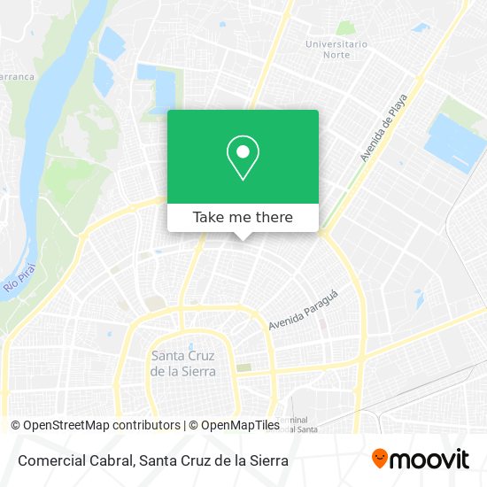 Comercial Cabral map