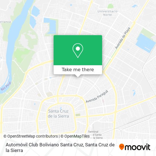 Automóvil Club Boliviano Santa Cruz map