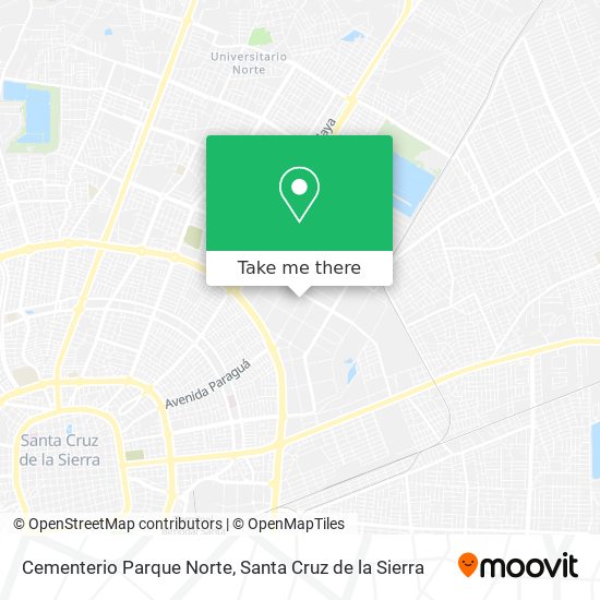 Cementerio Parque Norte map