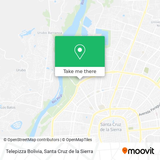 Telepizza Bolivia map