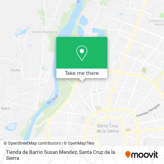 Mapa de Tienda de Barrio Susan Mendez