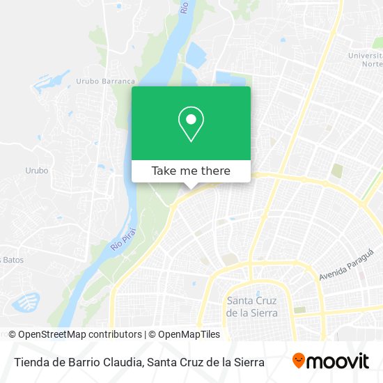 Mapa de Tienda de Barrio Claudia