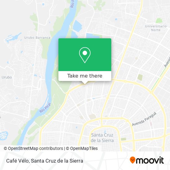 Café Vélo map