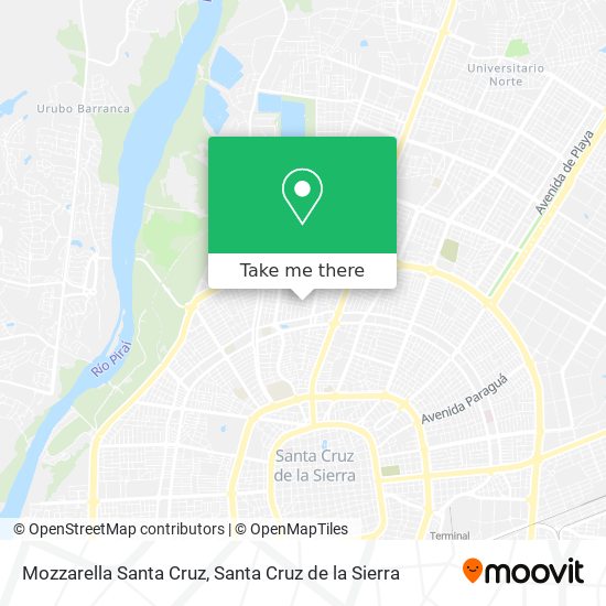 Mozzarella Santa Cruz map
