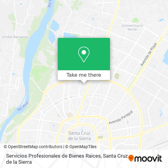 Mapa de Servicios Profesionales de Bienes Raices