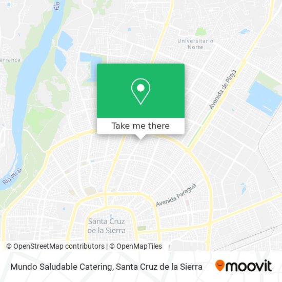 Mundo Saludable Catering map