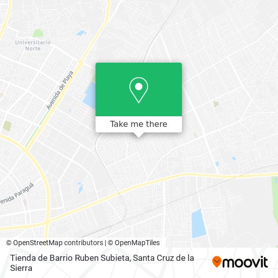 Mapa de Tienda de Barrio Ruben Subieta