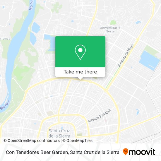 Con Tenedores Beer Garden map