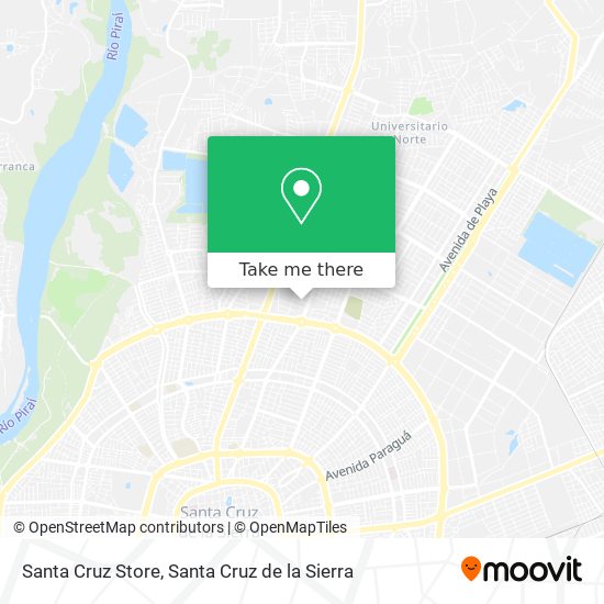 Santa Cruz Store map