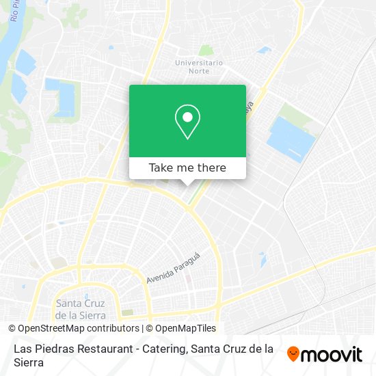 Mapa de Las Piedras Restaurant - Catering