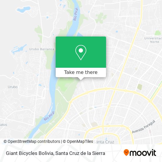 Giant Bicycles Bolivia map