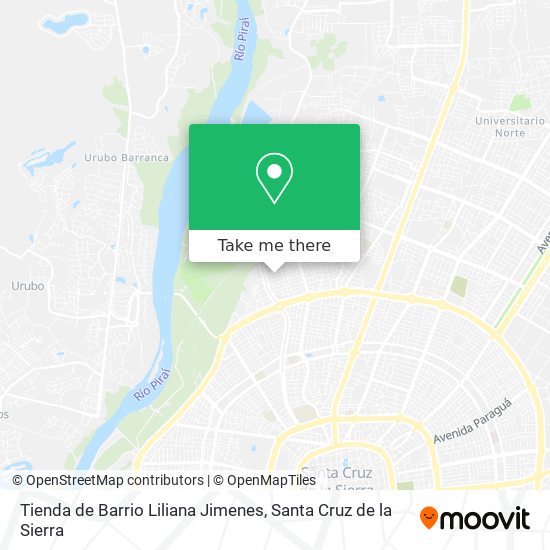 Mapa de Tienda de Barrio Liliana Jimenes