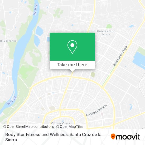 Body Star Fitness and Wellness map