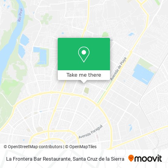 La Frontera Bar Restaurante map