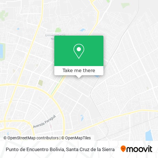 Punto de Encuentro Bolivia map