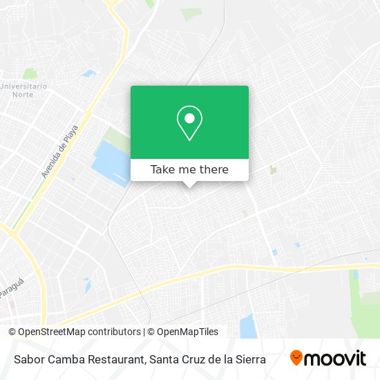 Sabor Camba Restaurant map