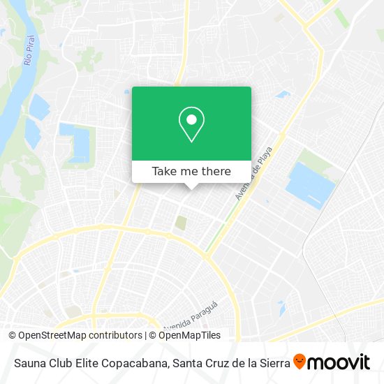 Sauna Club Elite Copacabana map