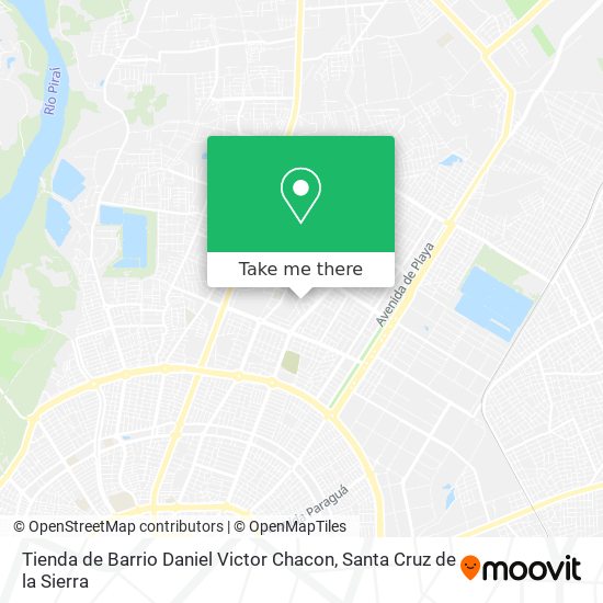Mapa de Tienda de Barrio Daniel Victor Chacon