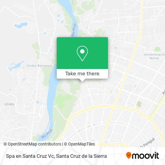 Spa en Santa Cruz Vc map