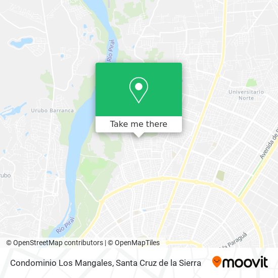 Condominio Los Mangales map